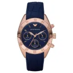 ARMANI AR5939 naiste roosakuldse tooniga roostevabast terasest kronograafkell 35 mm
