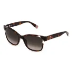 FURLA SFU470-5401AY Naiste P&auml;ikeseprillid - Must Atsetaatraam, Hall Gradientl&auml;&auml;ts, 54mm