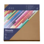 Artoz Papier Mosaic ruudukujulised &uuml;mbrikud, naturaalne, kummeeritud, 20-pakk (155 x 155 mm)