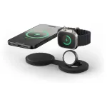 Satechi OntheGo 2-in-1 juhtmeta laadija Qi2-ga, must, 15W, ST-QTG21K