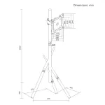 Maclean TV p&otilde;randaalus/seinakinnitus, 27-55 inch, max. VESA 200x200, max. 60 kg, valge, MC-181 W