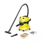 K&auml;rcher WD 4 V-20/5/22 1.628-209.0 silindrikujuline tolmuimeja m&auml;rja ja kuiva puhastuse jaoks, 20 l, 1000 W, kotita, kollane/must