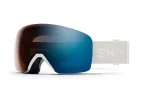 Smith Skyline suusaprillid ChromaPop fotokroomse l&auml;&auml;tsega, White Vapor raamiga ja Blue Sensor Mirror l&auml;&auml;tsedega