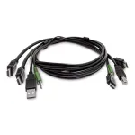 StarTech.com 1,8 m topelt-HDMI KVM-kaabel, USB 2.0, 3,5 mm heli, TAA-n&otilde;uetele vastav (SK2HDMMKVM06-TAA)