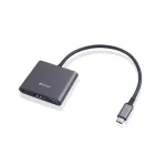 ESTUFF USB-C AV multipordi jaotur (USB-C, 7-in-1, HDMI 4K60, 2x USB-A 3.0, USB-C PD 60 W, Gigabit Ethernet, SD/microSD)