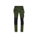 NO NAME TROUSERS MONTER M meeste t&ouml;&ouml;p&uuml;ksid, 65% pol&uuml;ester 35% puuvill, must/hall, 9 taskut, p&otilde;lvekaitsmete taskud, EN ISO 13688