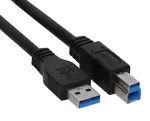 Kindermann 5773000012 - 2 m - USB A - USB B - USB 3.2 Gen 1 (3.1 Gen 1) - Isane/Isane - Must
