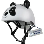 Kinderhelm Pandy wei&szlig;/schwarz, Gr. 48-52