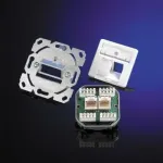 Teleg&auml;rtner AMJ45 8/8 UP/0 s&uuml;vispaigaldatav RJ45 pesa, 2-porti, Cat.6A, varjestatud, puhtvalge J00020A0388