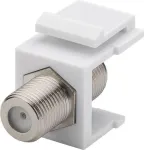 Wentronic Goobay Keystone moodul SAT/Antenn F-pesa F-pesa &uuml;hendusdetail valge 79474