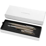 Pelikan Jazz Noble Elegance kirjutusvahendite komplekt &ndash; taupe pasta- ja rollerpliiatsid kinkekarbis 400198412
