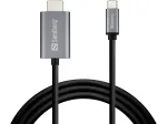 Sandberg USB-C to HDMI kaabel 2M, 2 m, USB USB-C, HDMI, Male, Male, sirge