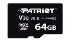 MicroSDXC-m&auml;lukaart PATRIOT VX Series 64 GB UHS-I U3 V30 Class 10 90/80 MB/s veekindel kirjutuskaitsega