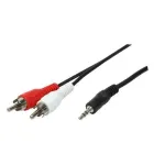 Helikaabel 3,5mm LogiLink CA1043 5m Must