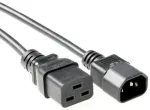 Microconnect PE0191405 toitekaabel Must 0.5 m C19 pistik C14 pistik