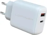 Siselaadija LC-Power LC-GAN-45 Universal AC Fast Charging Valge