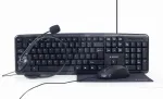 Gembird KBS-UO4-01 klaviatuur ja hiir komplektis kontor USB QWERTY US English must