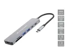 Conceptronic DONN28G 7-in-1 USB 3.2 Gen 1 dokkimisjaam, 4K60Hz HDMI, USB-A 5Gbps x 2, USB-C 5Gbps, SD, TF/MicroSD, 100W USB PD