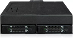 U.2 SlimSAS-i NVMe adapterkorpus, icy dock ToughArmor MB105VP-B, PCIe 4.0, toetab 2x 2,5-tollist draivi, 1x 5,2-tolline pesa