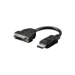 Goobay 69873 DisplayPort&ndash;DVI-D adapter, DP pistik &ndash; DVI-D pesa, nikeldatud, must