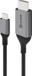 ALOGIC Ultra - Video- / Audiokabel - USB-C m&auml;nnlich zu HDMI m&auml;nnlich - 2,0m - abgeschirmt - Space-grau - 4K Unterst&uuml;tzung (ULCHD02-SGR)