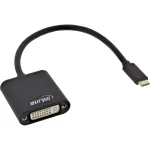 USB Display Converter InLine 64103B USB-C isane DVI emasele