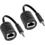 InLine 3,5 mm heli &uuml;le LAN / Ethernet / RJ45 kaabli kuni 50 m komplekt