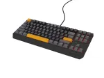 GENESIS Thor 230 TKL klaviatuur M&auml;ngimine USB + RF Wireless + Bluetooth QWERTY Must, Hall, Oranž