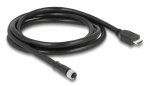 DELOCK M12 A-kodeeringuga 17-kontaktiline (emale) HDMI-le (isane) kaabel 2 m