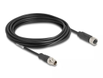 V&otilde;rgukaabel DeLOCK M12 kaabel X-kodeeritud 8 pin isane emasele Cat5e 5 m Must