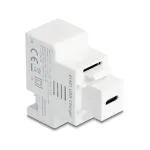 DELOCK Keystone-moodul USB-C PD 20W laadimispesaga, valge