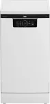 BEKO vabalt seisev n&otilde;udepesumasin BDFS26120WQ, energiaklass E, laius 45 cm, 6 programmi, inverter-mootor, kolmas sahtel, valge