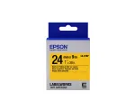 Epson Label Cartridge Pastel LK-6YBP Must/kollane 24mm (9m)