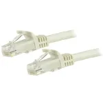 StarTech.com 15m CAT6 Etherneti kaabel &ndash; valge, CAT 6 Gigabit Etherneti kaabel &ndash; 250MHz, 100W PoE, RJ45, UTP v&otilde;rgu-/modulatsioonijuhe, haakumiskindel, koos t&otilde;mbetugevdusega, eraldi testitud