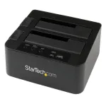 StarTech.com kahe pesaga k&otilde;vaketta duplikaator, eraldiseisev USB 3.0 (5 Gbps) / eSATA 2.5/3.5-tolliste SATA III HDD/SSD kloonija/koppija, k&otilde;vaketta dokkimisjaam, k&otilde;vaketta kloonija