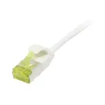 patch-kaabel RJ45, CAT6A 500Mhz, 10m, valge, U/FTP, slimline &uuml;mmargune d=3,8mm, TPE/LSZH(Superflex), AWG32, Cat.7 toorkabliga, Synergy 21 (S217329V3)
