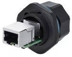 Juhtmepistik RJ45 Alcasa IC06-R102 Must Vask Plastik Silikageel
