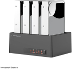 HDD dokkimisjaam LC-Power LC-DOCK-U3-4B-V2 USB 3.0 ja mitme pesa toega