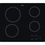 Induktsioonpliit WHIRLPOOL AKT 801/NE &mdash; 4 tsooni 60 cm, puutetundlik juhtimine, must klaaskeraamika
