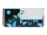 HP 738 300-ml must DesignJet tindikassett