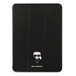 Karl Lagerfeld KLFC12OKMK Book Cover for iPad Pro 12,9 inch (2021/2022) - Black Saffiano Karl Iconic