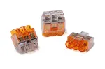 HellermannTyton HCPM-3 Push-in Juhtme&uuml;hendaja 3-pooluseline L&auml;bipaistev 1-2,5 mm&sup2; Paindlik 0,5-2,5 mm&sup2; Tahke