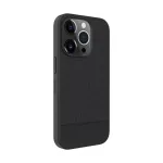 Evelatus Apple iPhone 15 Pro Max Plastic Leather Magsafe Back Cover Black