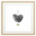 Deknudt S66KH1 P1 30x30 Wood Oak Picture Frame with White Passepartout