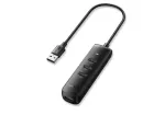 UGREEN 4-in-1 USB Hub 4x USB-A 3.0 PD DC 12V 0.25m Must (CM416 10915)