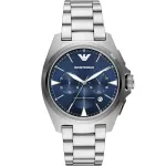 Emporio Armani Luigi meeste kvartskell AR11411 41mm must sihverplaat nahkrihm