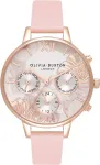 Olivia Burton naiste taevakell OB16CGS07 - 34mm roosakuldne ja hall nahk