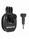 SUNNYLIFE Imemiskinnitusega alus mootorratta tuuleklaasile, &uuml;hilduv GoPro SJCAM Xiaomi DJI Insta360 ZJ846-D