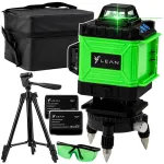 LEAN 4D Plane Laser Level 16 Lines Green with Bag and 2 Batteries