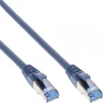 InLine patch-kaabel S/FTP PiMF Cat.6A halogen free 500MHz sinine 5m